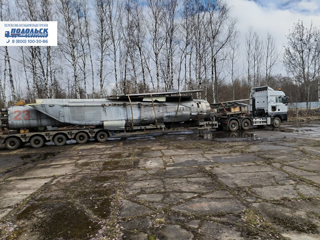 Перевозка самолета Миг 25 из Твери в Калугу - ПодольскАвтоТранс